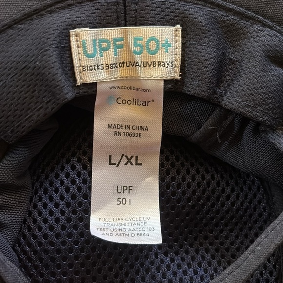 Coolibar Charlie Cotton Bucket Hat Blue size L/XL NWT UPF 50+ Unisex - Picture 11 of 13
